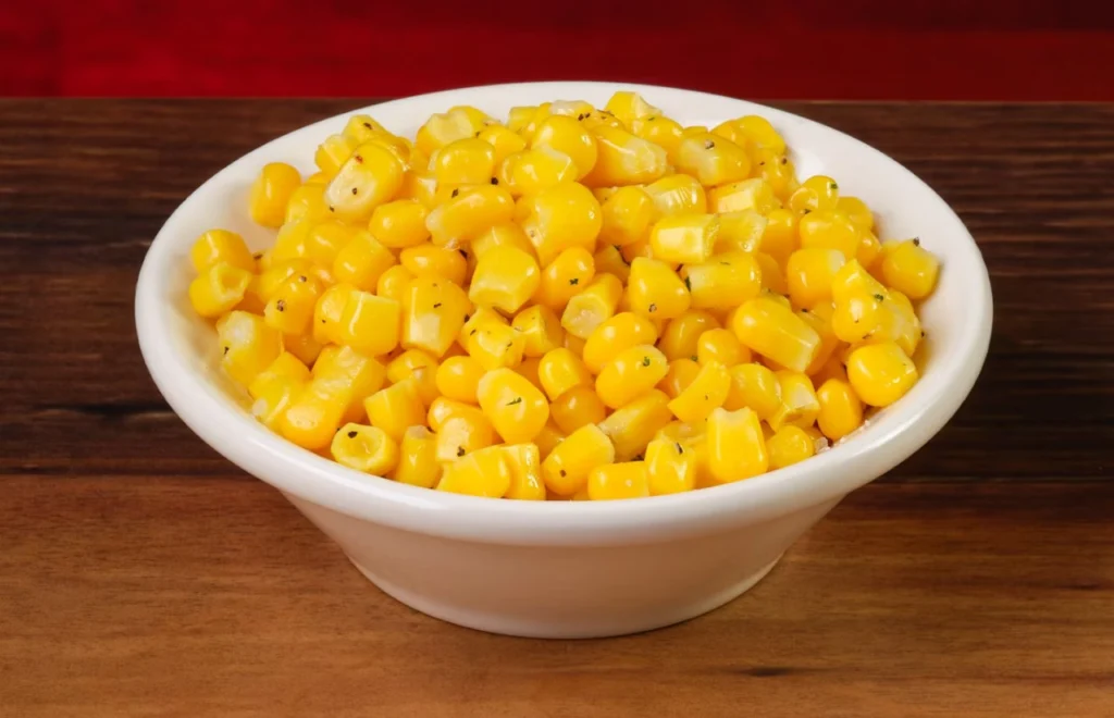 bowl of butterd corn 