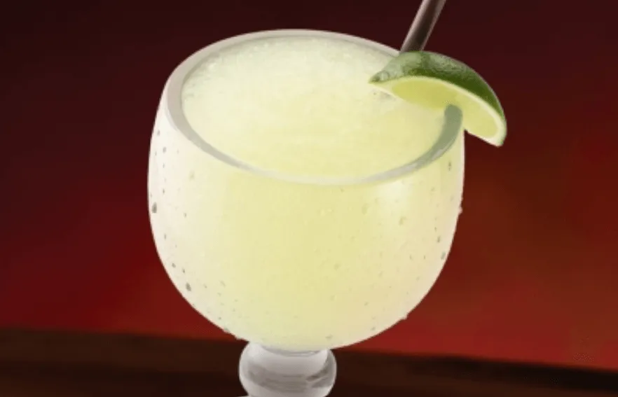 House Frozen margrita in class with fruit