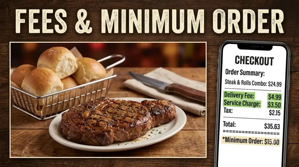 Texas Roadhouse Delivery 3 Texas Roadhouse delivery service fees and minimum order app breakdown