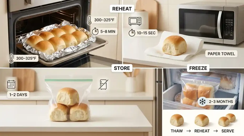 Texas Roadhouse Rolls 8 How to reheat, store, and freeze Texas Roadhouse rolls